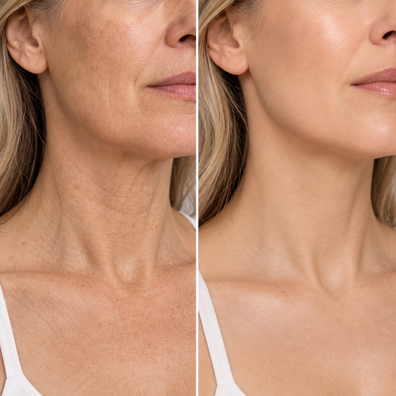 2. It Doesn't Settle Into Fine Lines and Wrinkles